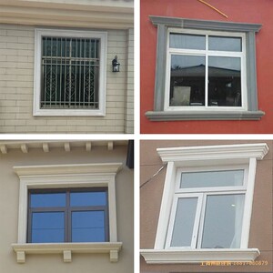 eps外墙装饰线条罗马柱泡沫中式欧式窗套屋檐口包边窗框自粘浮雕