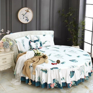 小梦家可定制多款花色圆床床裙圆形床圆床罩圆床单件床罩纯棉全棉