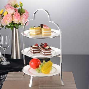 欧式多层下午茶点心架甜品台展示架自助餐蛋糕水果点心盘茶歇摆台