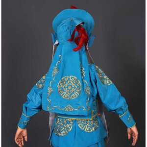 京剧儿童男兵衣戏装戏服古装舞蹈演出民族服装 儿童武生小兵龙套