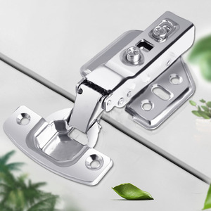 304不锈钢铰链衣柜液压缓冲阻尼柜门五金脱卸合页链接折叠式大弯e