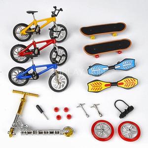 仿真迷你玩具自行车模型玩具车创意手指滑板车单车活力板桌面游戏
