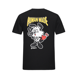 human made潮牌剪刀手兔子圆领短袖t恤夏季休闲宽松男女情侣款tee