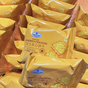 武汉山姆代购芝士夹心饼干1kg车打芝士酥脆可口56袋独立小包零食