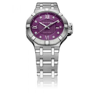 1003z2卡门美国购君皇瑞士石英表女款真钻钢带31mm0320520