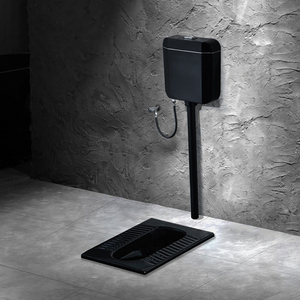 蹲便器蹲坑式陶瓷黑