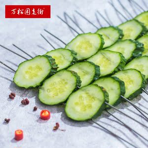 烧烤黄瓜串50串2500g新鲜黄瓜户外烧烤食材半成品素菜蔬菜串