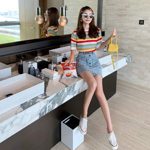 泫雅同款半身裙针织