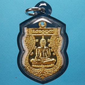 泰国佛牌真品曼谷金佛寺佛历2543年达姆佛祖铜牌 防水壳 泰国发货