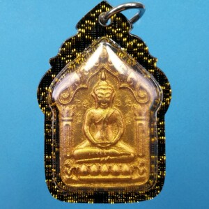 泰国佛牌真品 龙婆达姆佛历2552年大小模坤平彩边防水壳 泰国发货