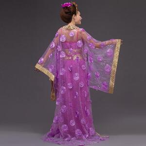 热卖古装服装cos仙女装大唐公主摄影写真花纱汉服贵妃舞台演出服