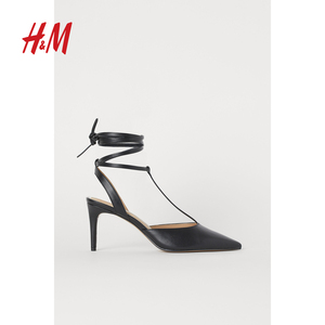 hm 女鞋 尖头细跟系带高跟鞋凉鞋 女 0789681