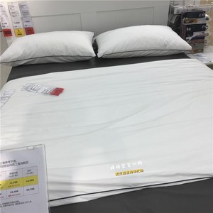 IKEA宜家代购正品昆布鲁玛 被套和枕套白色灰色床上用品四件套