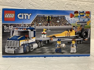 乐高lego积木拼插城市系列 高速赛车拖挂车60151 北京现货