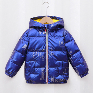 官网迪卡侬羽绒服童装男童女宝宝银色亮面免洗冬季小中保暖大童外