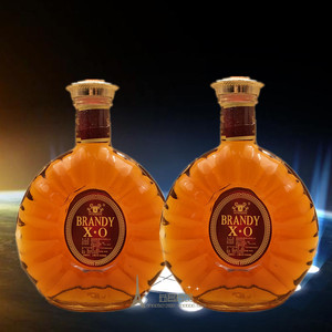 洋酒xo 两瓶奥斯曼xo金奖白兰地500ml*2瓶