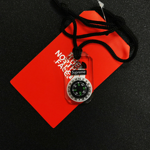 supreme指南针项链挂件饰品吊坠tnfweek15创意美式潮牌配件可转动