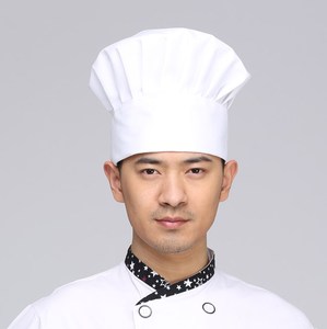 布帽子女布小厨师头巾男士帽子秋季防护饭店布料白女款厨师帽男