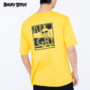 1男士t恤 愤怒的小鸟衣服angrybirds圆领套头夏季宽松短袖上衣
