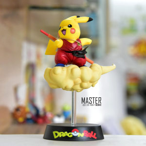 宠物小精灵 皮卡丘cos孙悟空筋斗云神奇宝贝比卡丘手办摆件