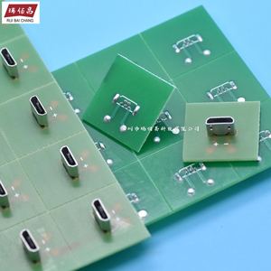 立式MiCroUSB母座PCB焊接板 焊接插座180度竖立母头测试充电功能