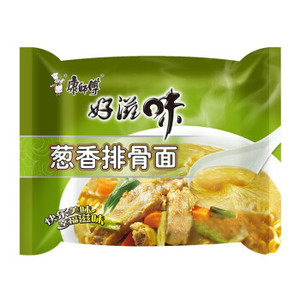 康师傅 好滋味葱香排骨牛肉面方便面袋装泡面5包即食品批发