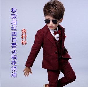 男童西装套装儿童宝宝小西装三件套小男孩西服演出礼服5-6-8-13岁