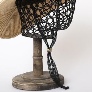 小众带子蕾丝风日潮流编织太阳帽防风绳帽子专用松紧带。捆扎绑带