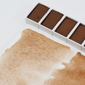 土红#1 red ochre 天然矿物色不透明水彩手工固体水彩颜料