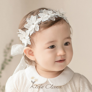KIDSCLARA韩国婴儿发带公主风超仙女宝宝发饰0-3岁周岁百日照头饰