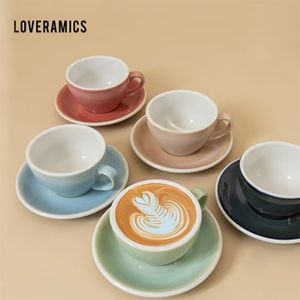 Loveramics鸡蛋型咖啡杯250ml卡布拉花拿铁杯碟套装陶瓷杯爱陶乐
