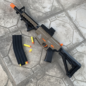 m416电动连发突击仿真吃鸡装备m4软弹枪可射击儿童男孩子玩具枪