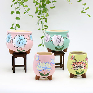 绘画多肉花盆