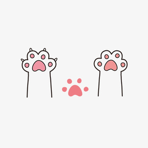 28宏达车品淘宝猫爪印 狗爪印 脚印 引擎盖贴 侧门贴 汽车贴纸划痕