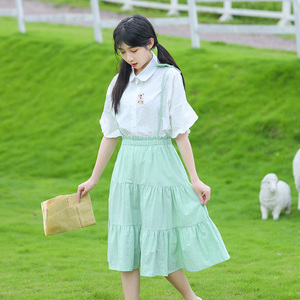 连衣长裙女学生蛋糕裙