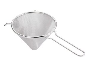 现货日本产304/18-8不锈钢面粉筛果汁豆浆过滤三角形漏筛漏勺漏网