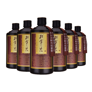 红军渡酒二渡贵州酱香型白酒53度高粱老酒500ml*6瓶四渡赤水系列