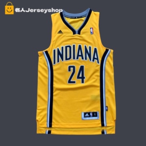 步行者队 保罗乔治 r30 刺绣 24号 泡椒sw球迷版球衣