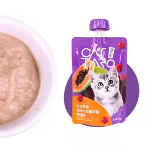 猫太郎咘噜包95g*6包 水果肉泥猫零食增肥发腮营养罐头猫咪湿粮包