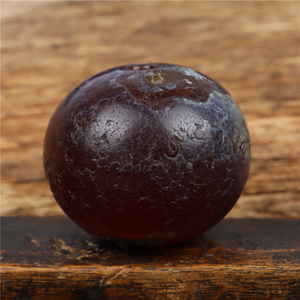 特价藏传包老正宗唐代千年焦糖色唐球玛瑙藏区传世臻品老糖球玛瑙