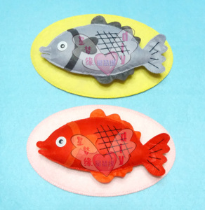 不织布免裁剪diy材料包 幼儿园手工作业 布艺美食海鲜 鱼 满包邮