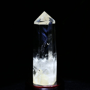 纯天然水晶原石白水晶柱 天然水晶蓝针柱 超强能量水晶柱一物一图