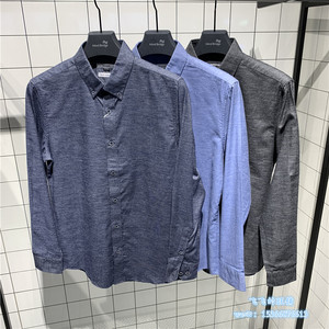 the class男装秋冬韩版时尚帅气百搭长袖衬衫上衣 crws7101-398