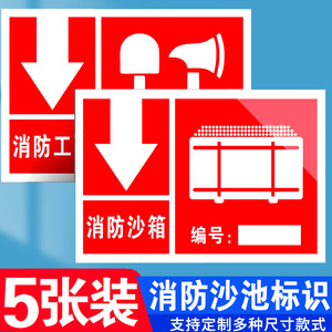 消防沙池标识牌 卸油口指示牌 消防沙消防桶消防工具标牌 加油站安全标志牌 消防沙箱警示牌标示牌铝板定制