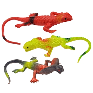 仿真蜥蜴幼儿园儿童玩具彩色软胶变色龙四脚蛇小爬行动物摆件模型