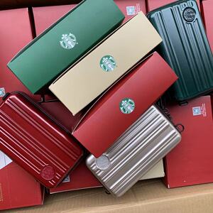 星巴克starbucks迷你随行箱 行李箱款收纳包 斜挎包拉链提手持包