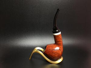 丹麦斗师 jorgen larsen 石楠木烟斗 f级别   火焰纹  满鸟眼