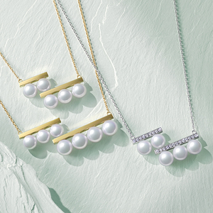 日本代购 tasaki 塔思琦akoya珍珠项链平衡木