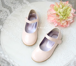 韩国进口正品儿童演出鞋女花童皮鞋公主鞋宝宝鞋单鞋粉色凉鞋3411