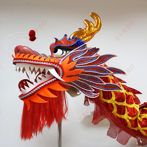 【红金龙】五千年龙灯舞龙舞狮道具灯光龙夜光龙龙灯道具湖北龙灯
